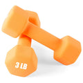 Neoprene Dumbbells Set, 1-15 LB, Anti-Slip, Hex Shape D30967