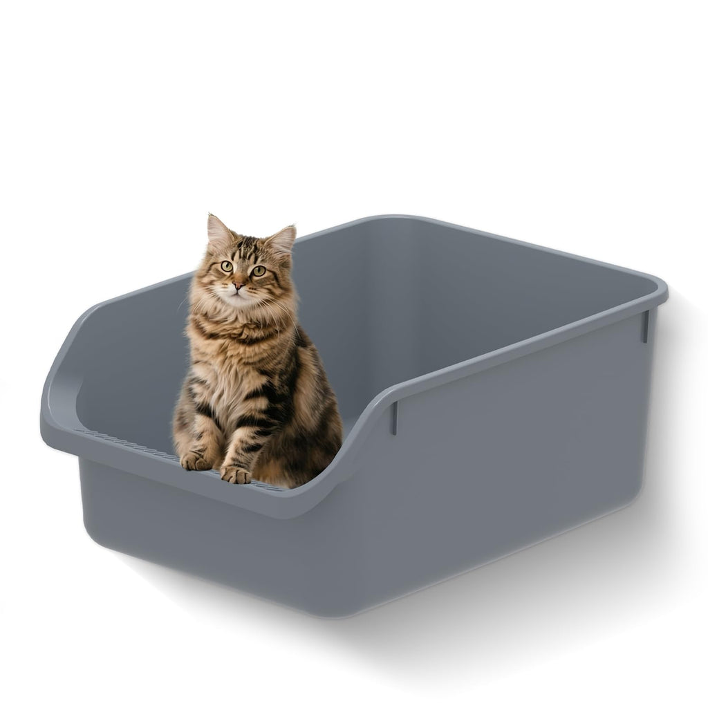 Large High Sided Plastic Cat Litter Box G16473