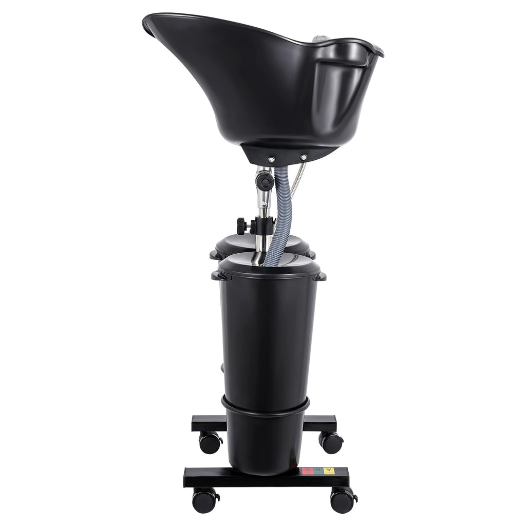 Portable Shampoo Basin with 2 Water Buckets & Electric Pump W27878