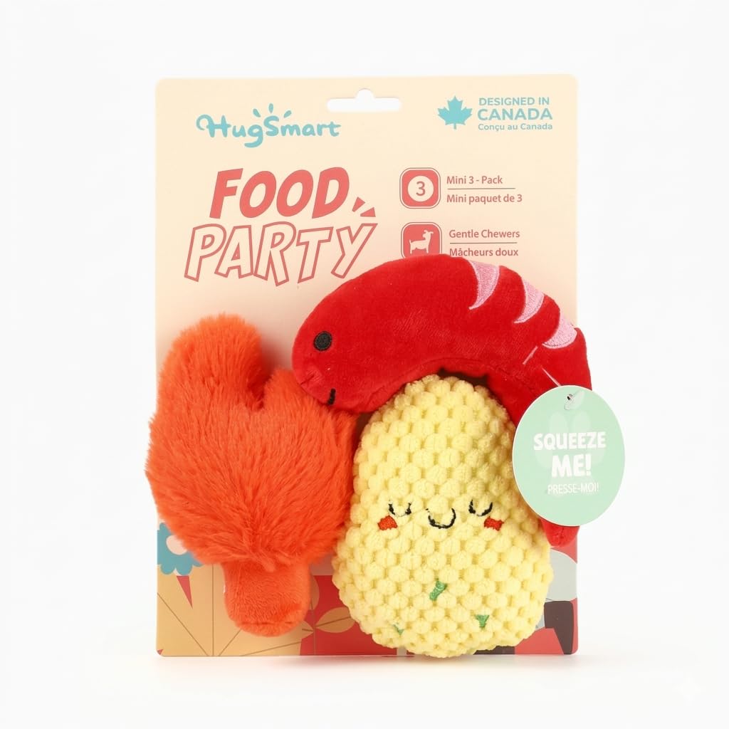 Seafood Boil Dog Toys, Pack of 3 S8983