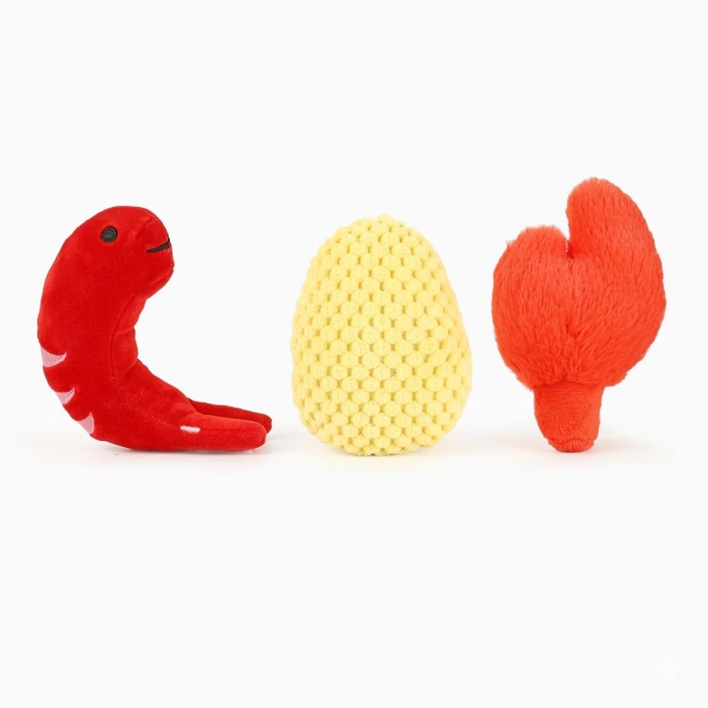Seafood Boil Dog Toys, Pack of 3 S8983