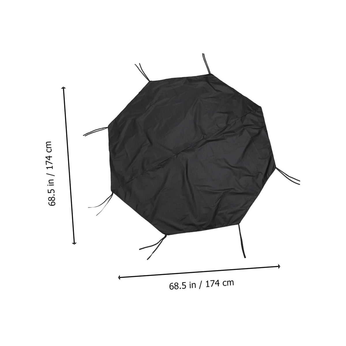 Waterproof Sunproof Dog Playpen Roof Cover 210D Oxford Cloth Black Y63116