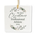 Ceramic 3-inch Square-Shaped Ornament B1538