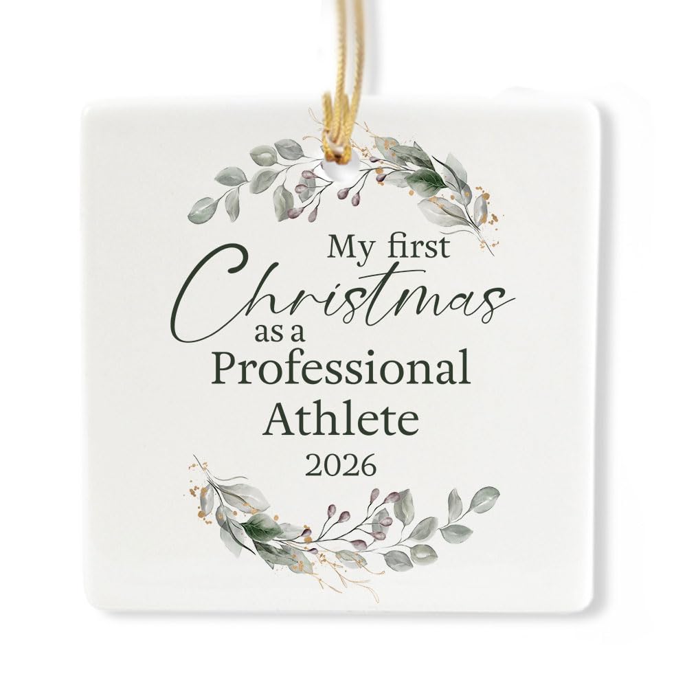 Ceramic 3-inch Square-Shaped Ornament B1538