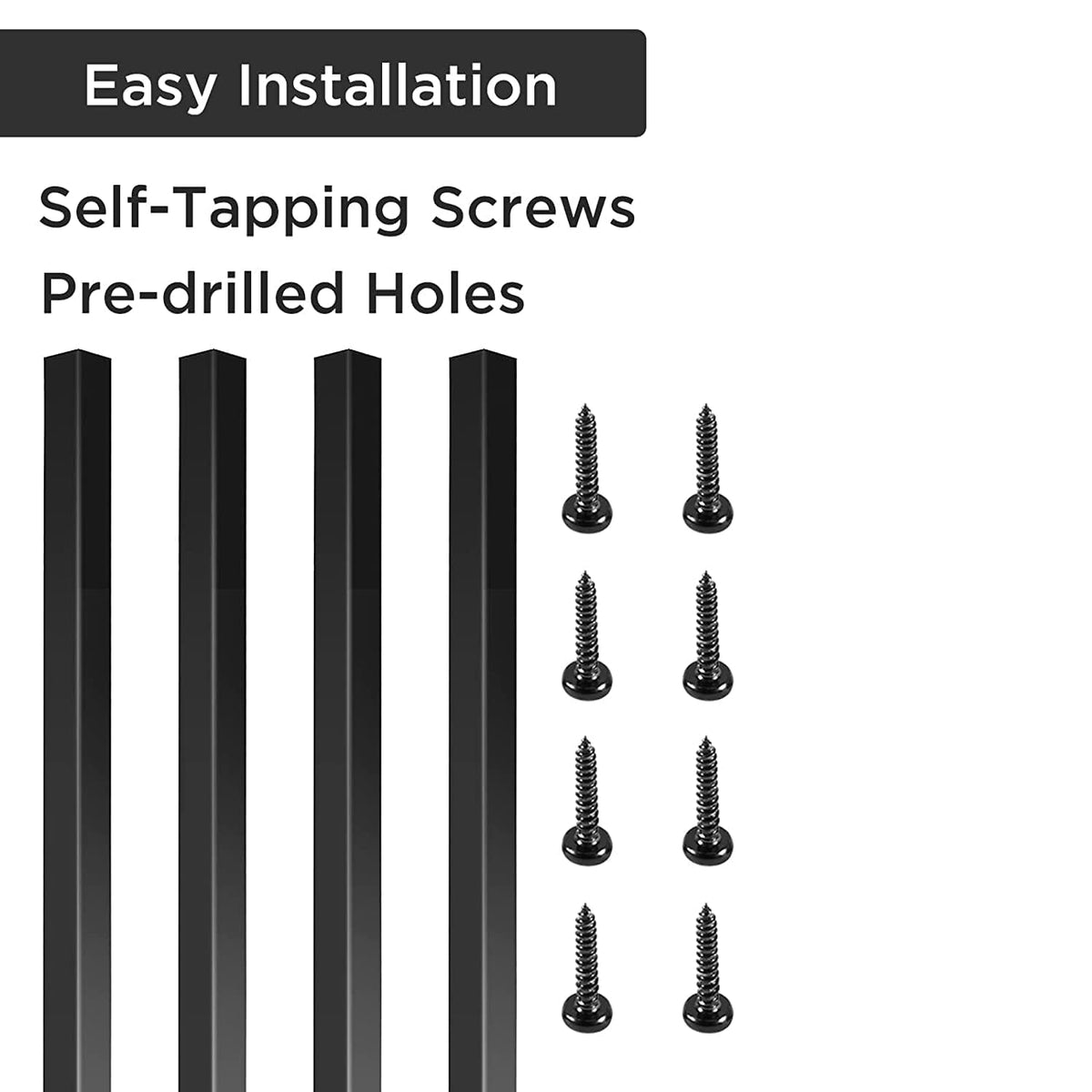 101 Pack 32" Black Metal Balusters F91078