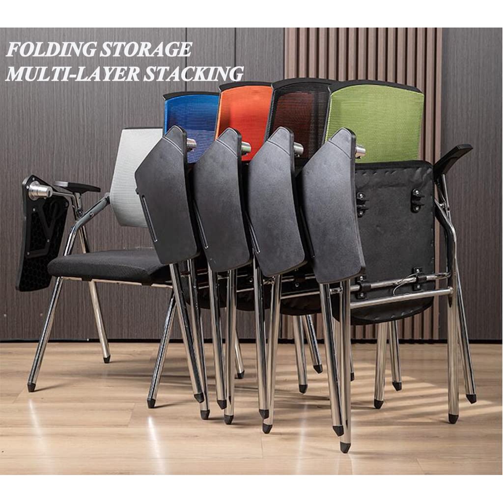Orange Mesh Foldable Student Chair with Desk and Cup Holder U36898