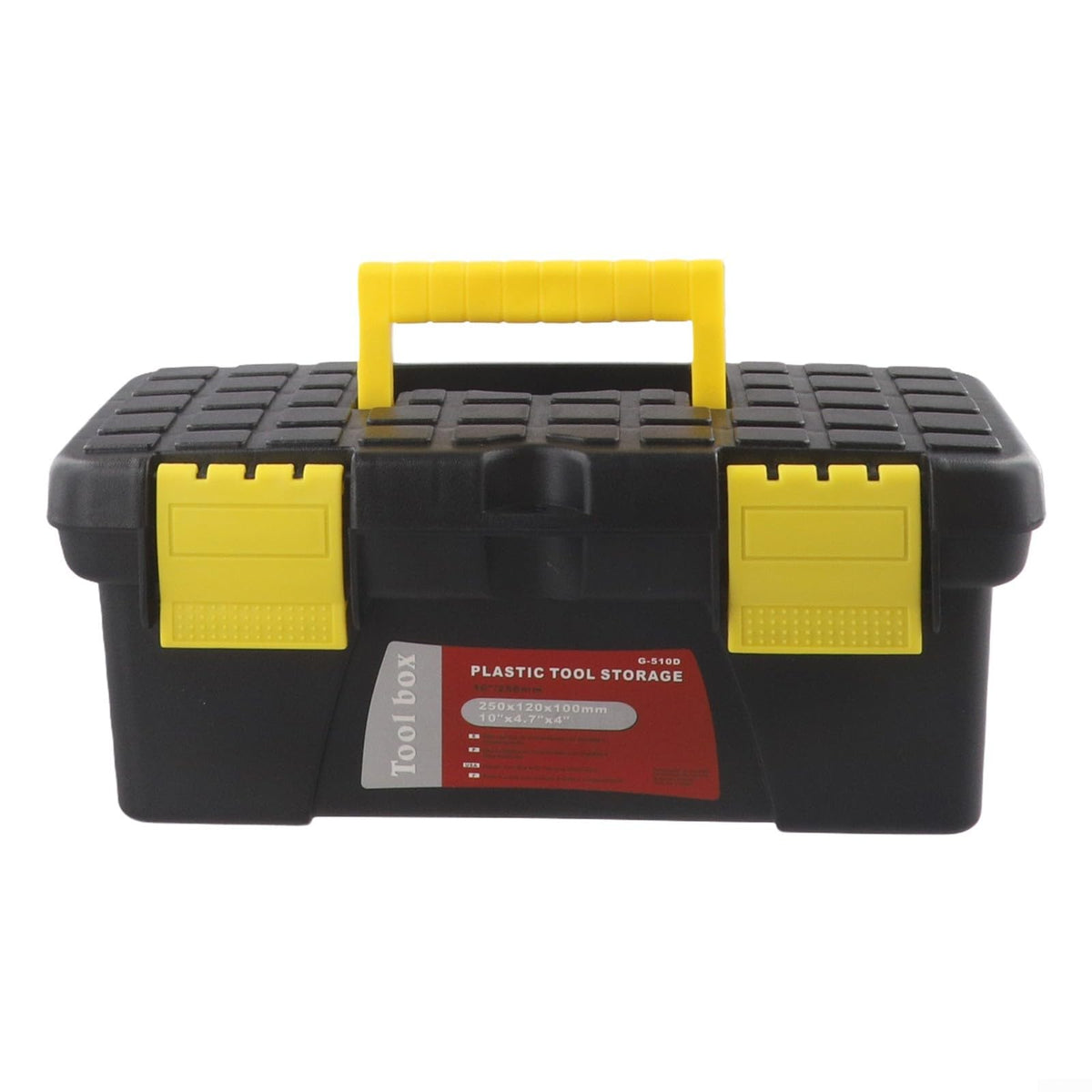 10 Inch Black Plastic Toolbox S384