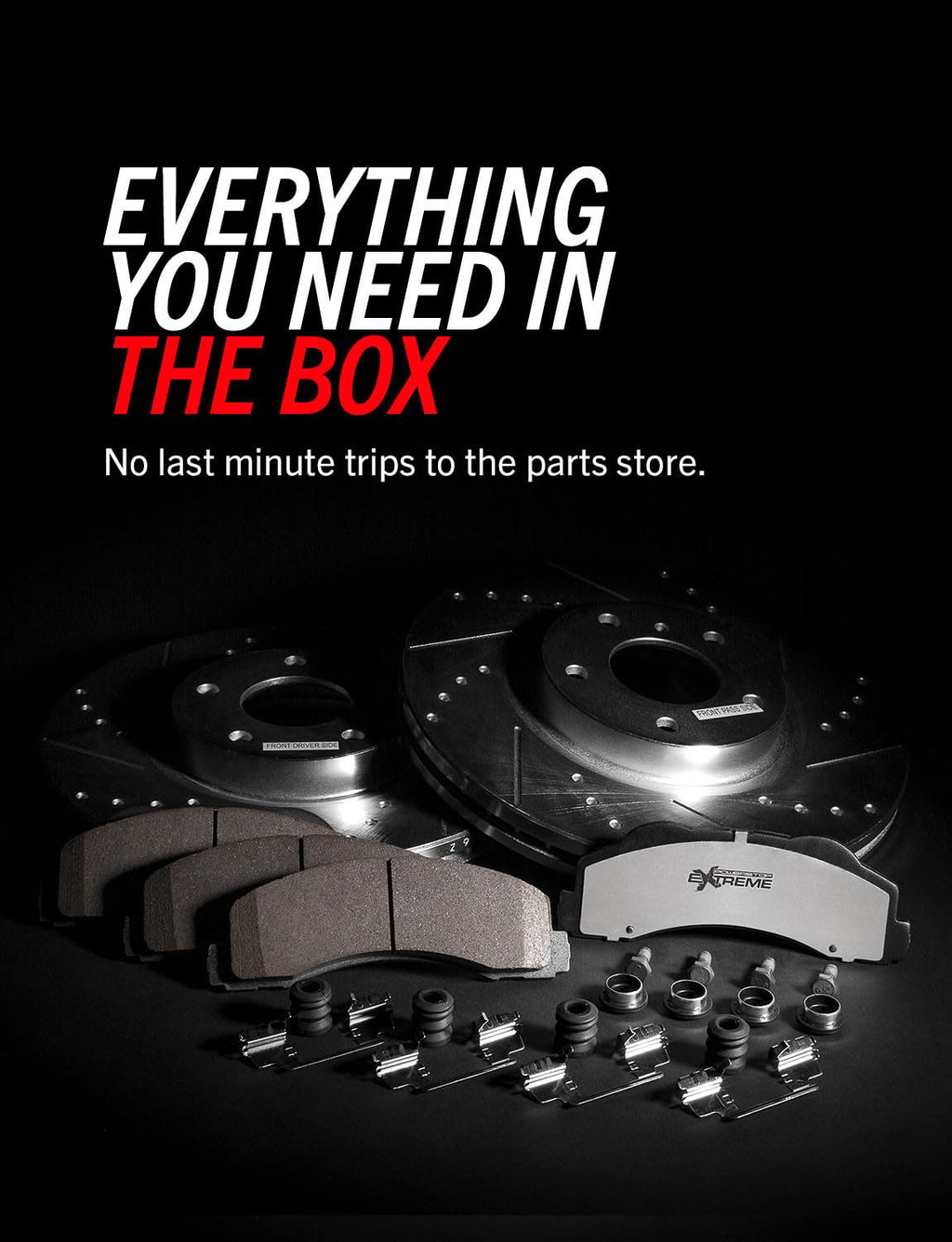 Brake Pad & Rotor Kit Front & Rear Q196