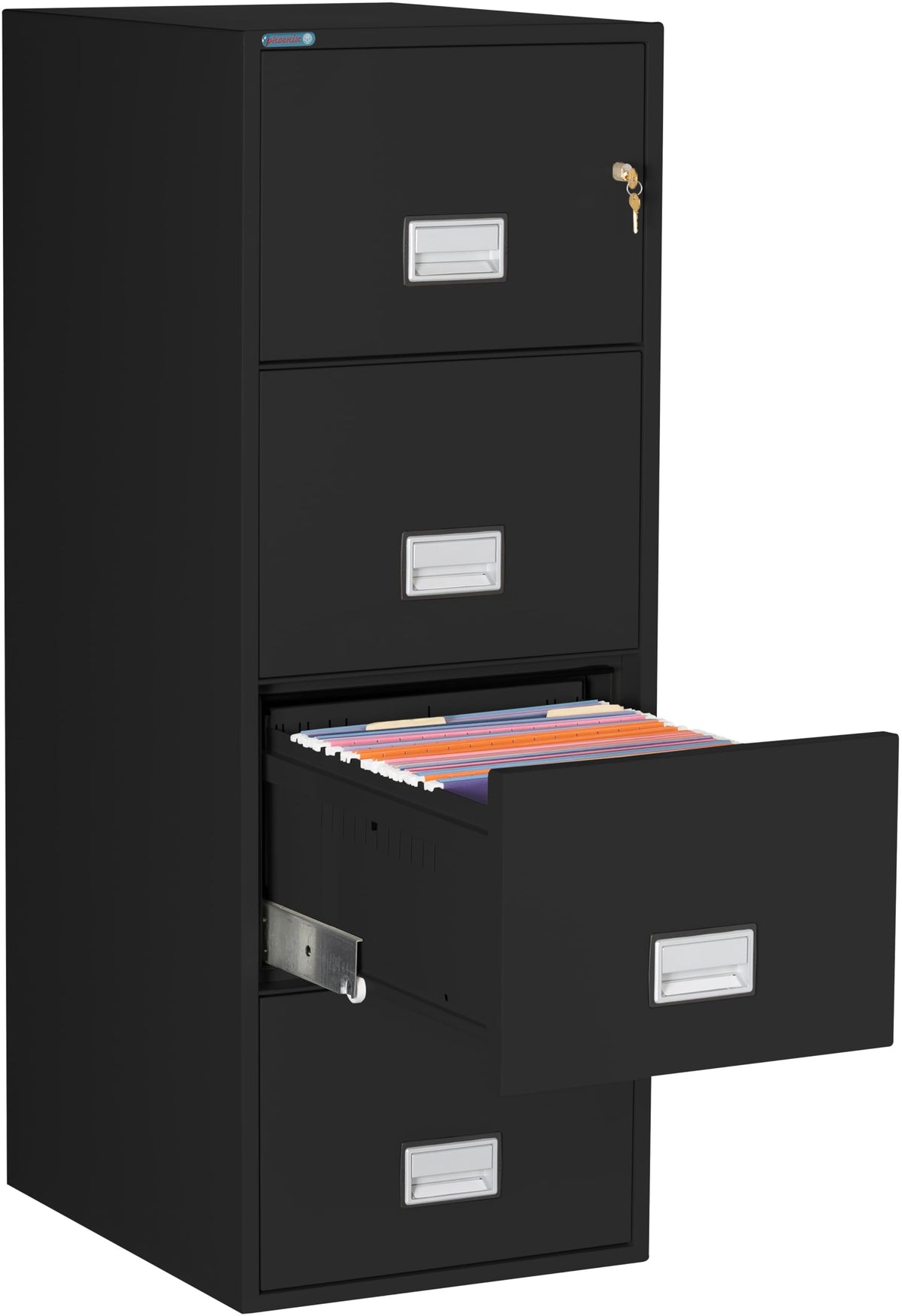 Black 4-Drawer Legal Fireproof File Cabinet Y192582