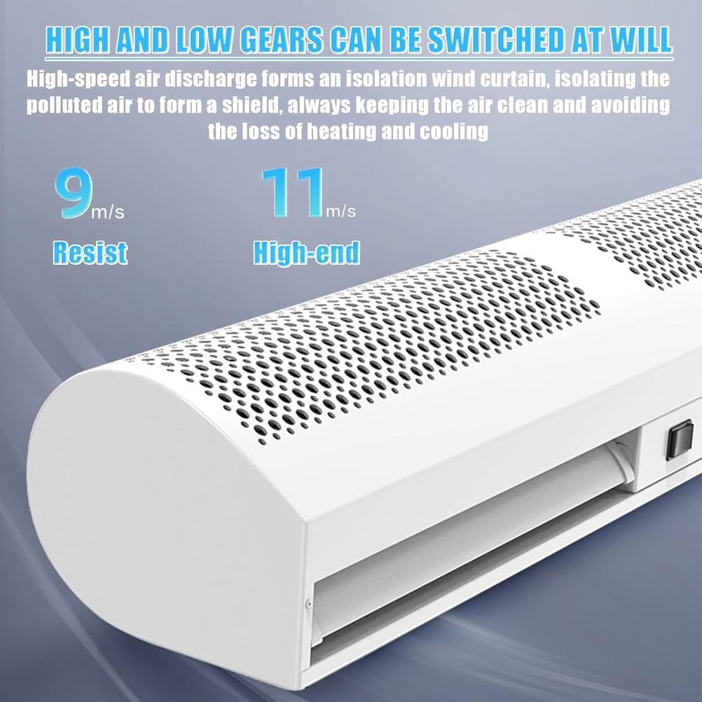 Wall Mounted Air Curtain, 2-Speed with Remote Control C50168