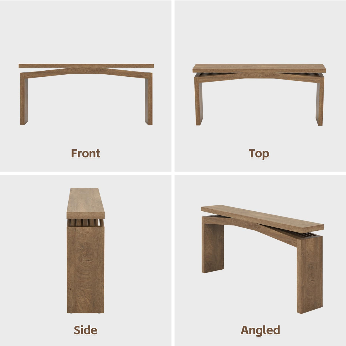 Console Tables 63-Inch Natural Brown B630