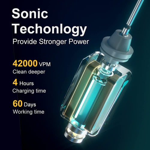 2 Pack Sonic Electric Toothbrush with 8 Heads V85444