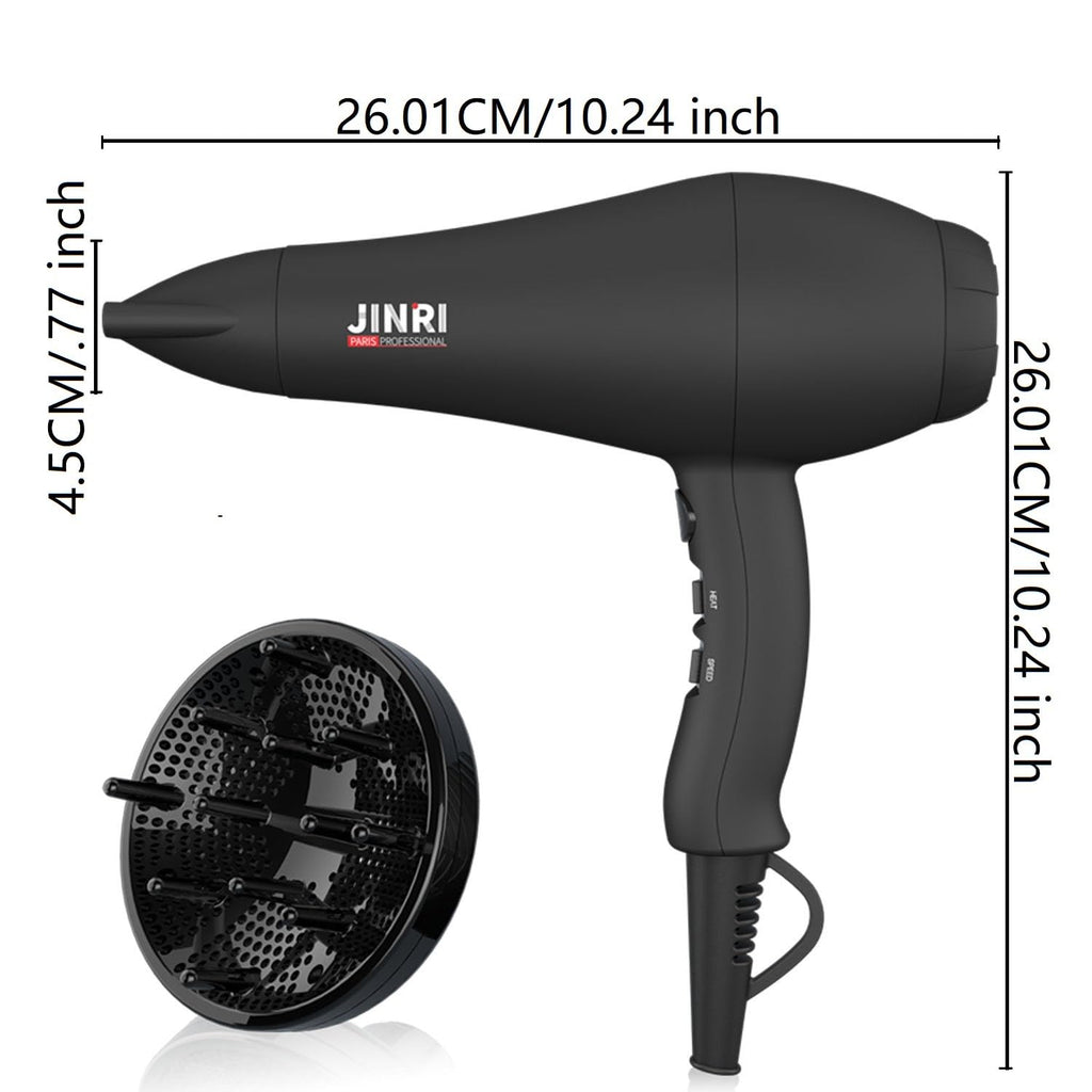 1875W Ionic Hair Dryer with Diffuser and Concentrator U798