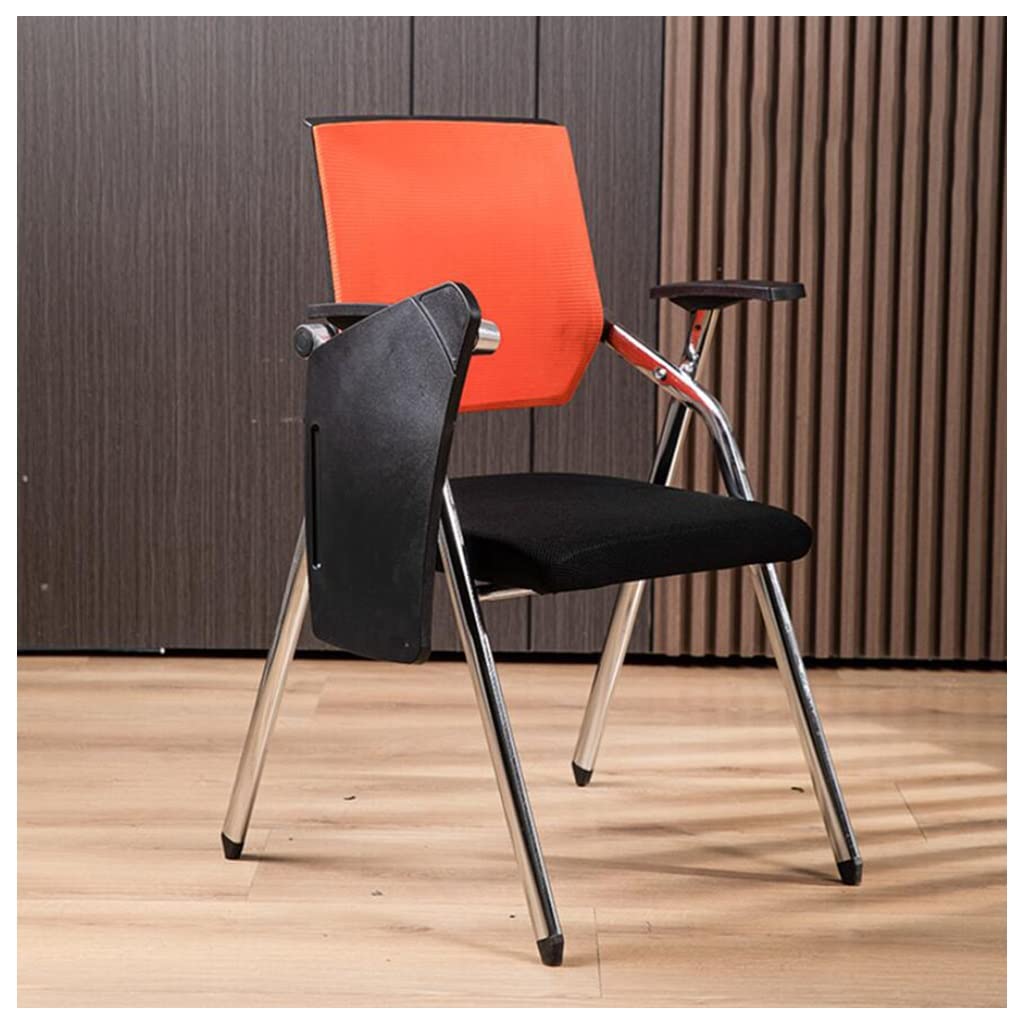 Orange Mesh Foldable Student Chair with Desk and Cup Holder U36898