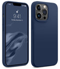 Magnetic Silicone Phone Case with Microfiber Lining, 6.7 inch, Navy Blue S11267