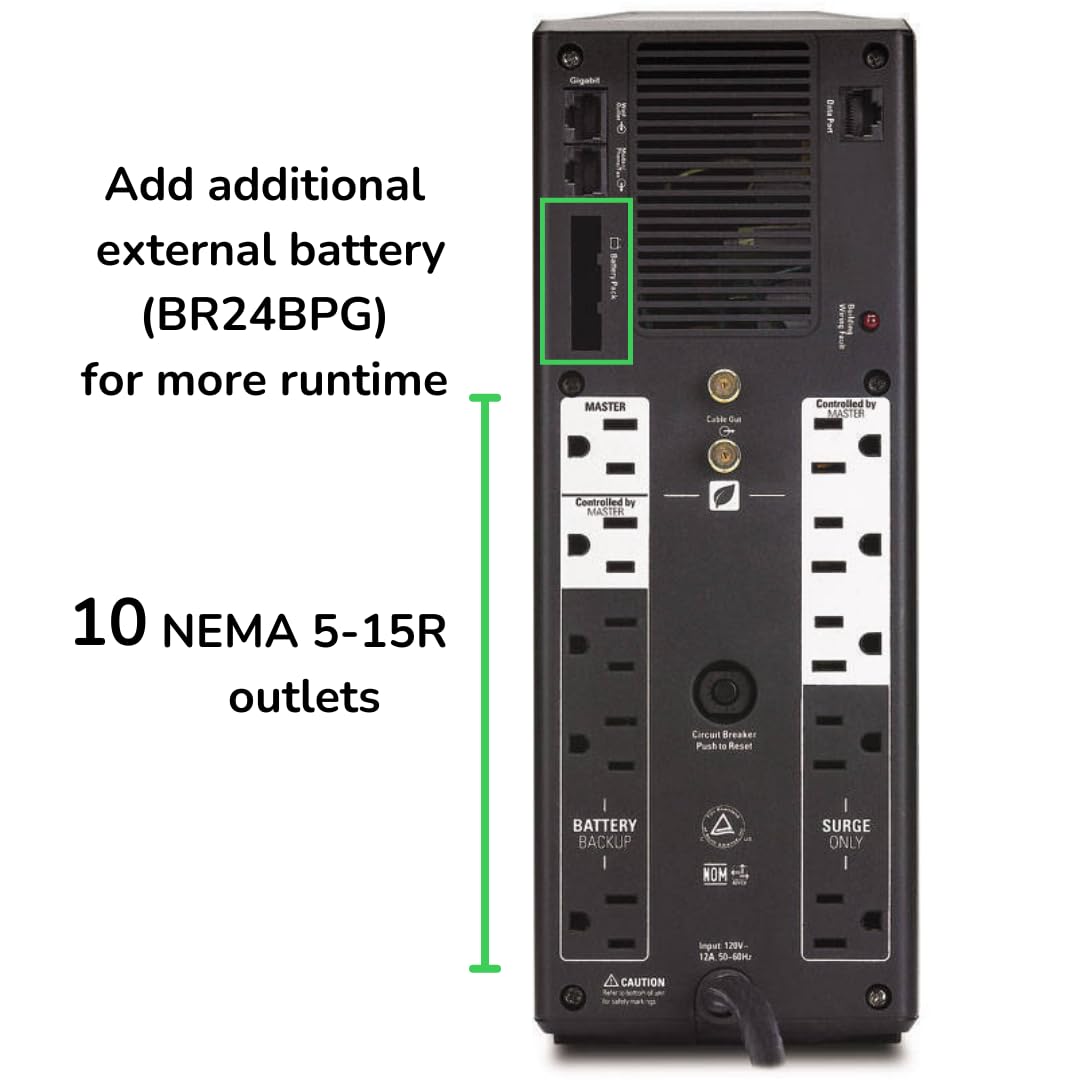 1500VA/900W UPS Battery Backup X312