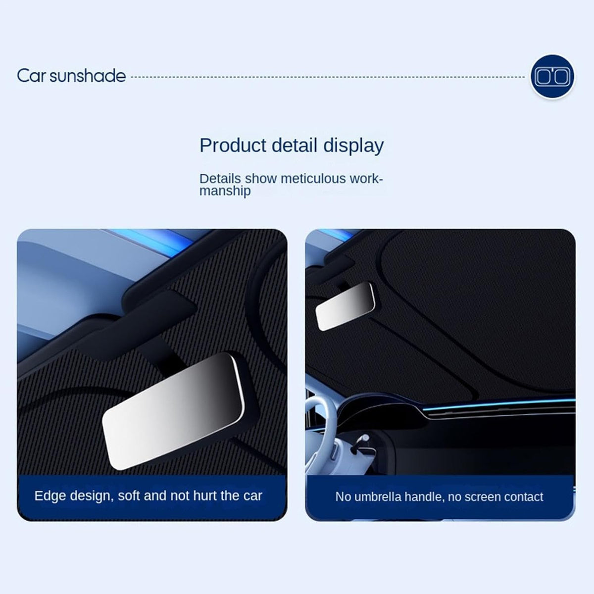 Car Windshield Sun Shade Graphene UV Protection F676369