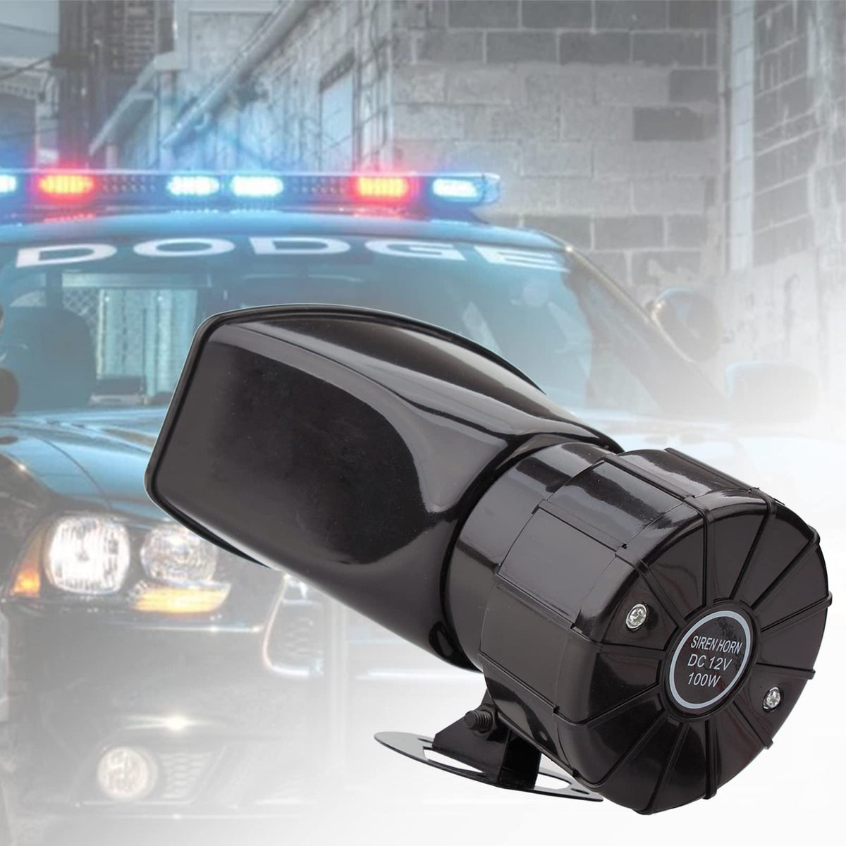 12V 100W 7 Tone Horn Siren PA System O3842