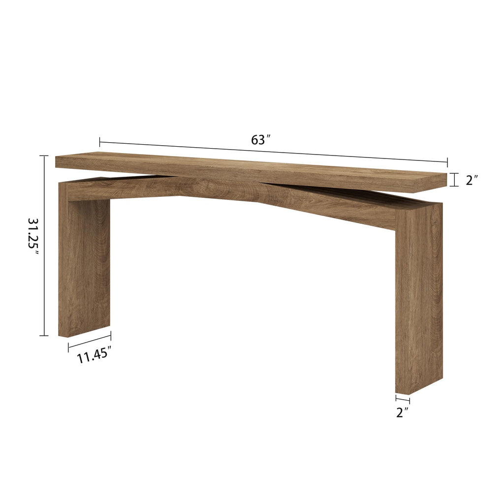 Console Tables 63-Inch Natural Brown B630
