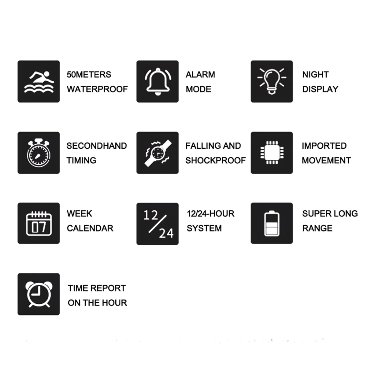 Water Resistant LED Digital Wrist Watch I96400