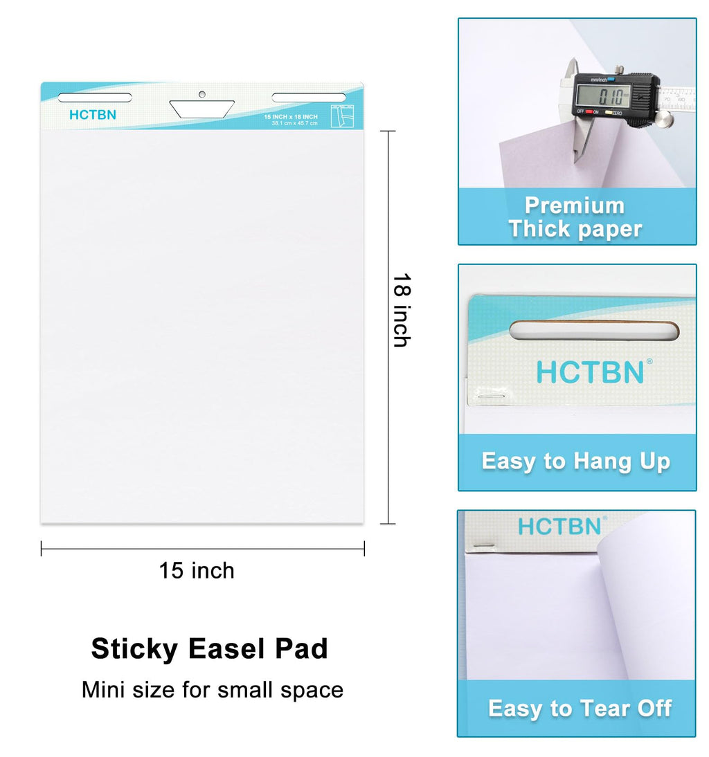 120 Sheets Self-Stick Mini Easel Pad 15 X 18 in Y94322