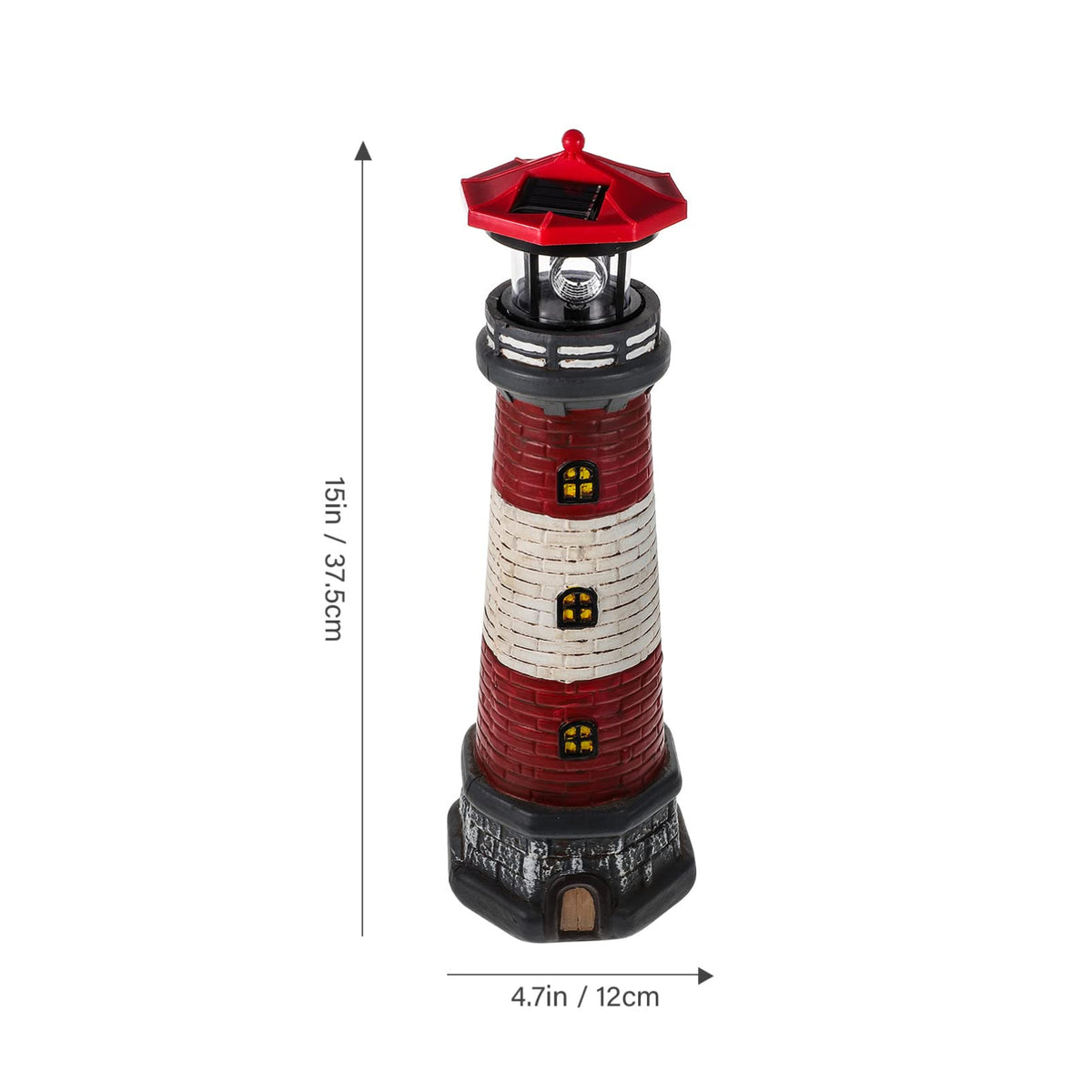 Solar Lighthouse Statue 14.76 Inch T154091