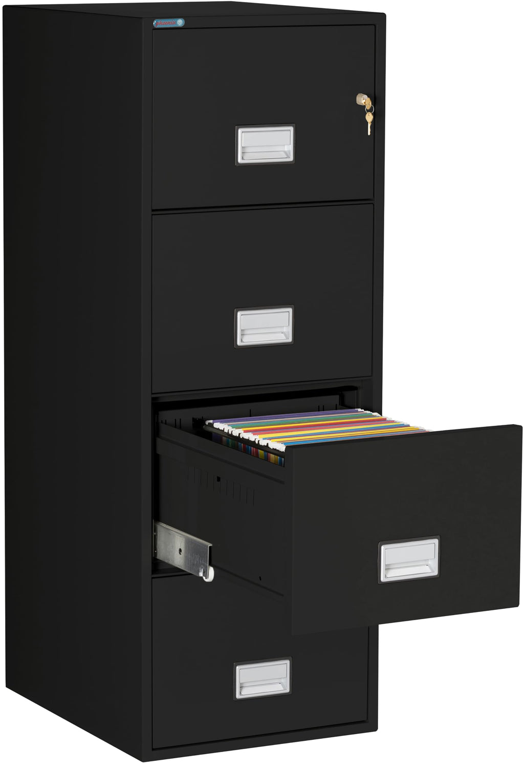 Black 4-Drawer Legal Fireproof File Cabinet Y192582