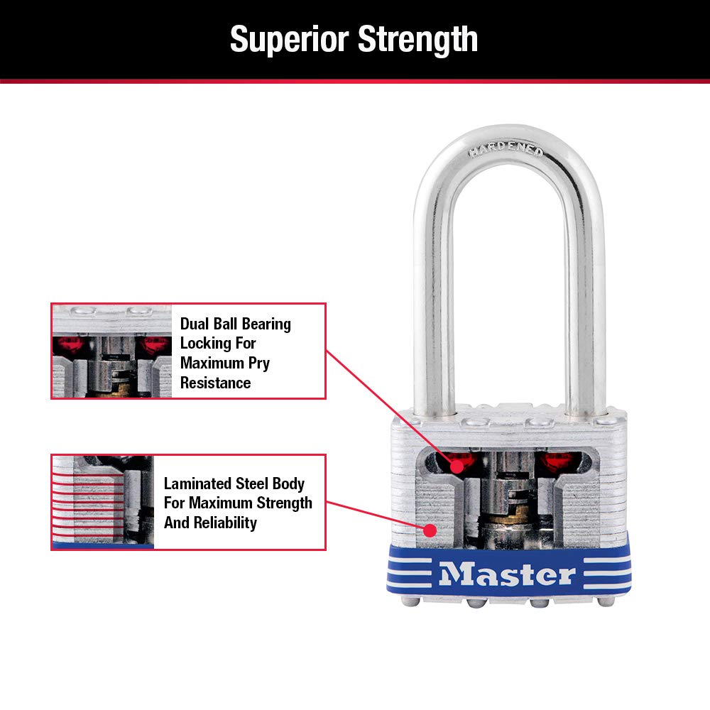 Outdoor Keyed-Alike Padlock 4 Pack C33625