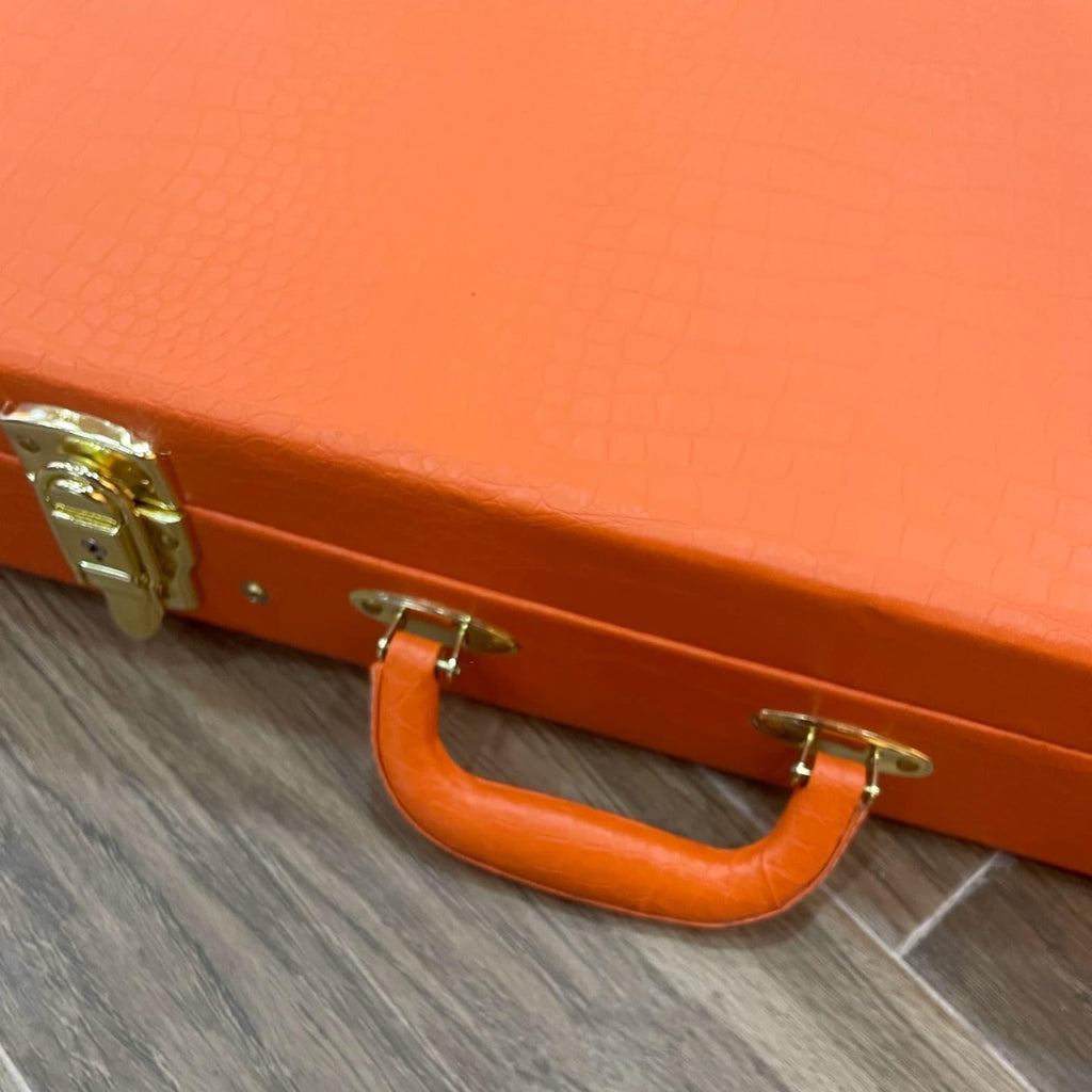 39" Electric Guitar Hard Case with Lockable Wood Frame and Plush Interior W218