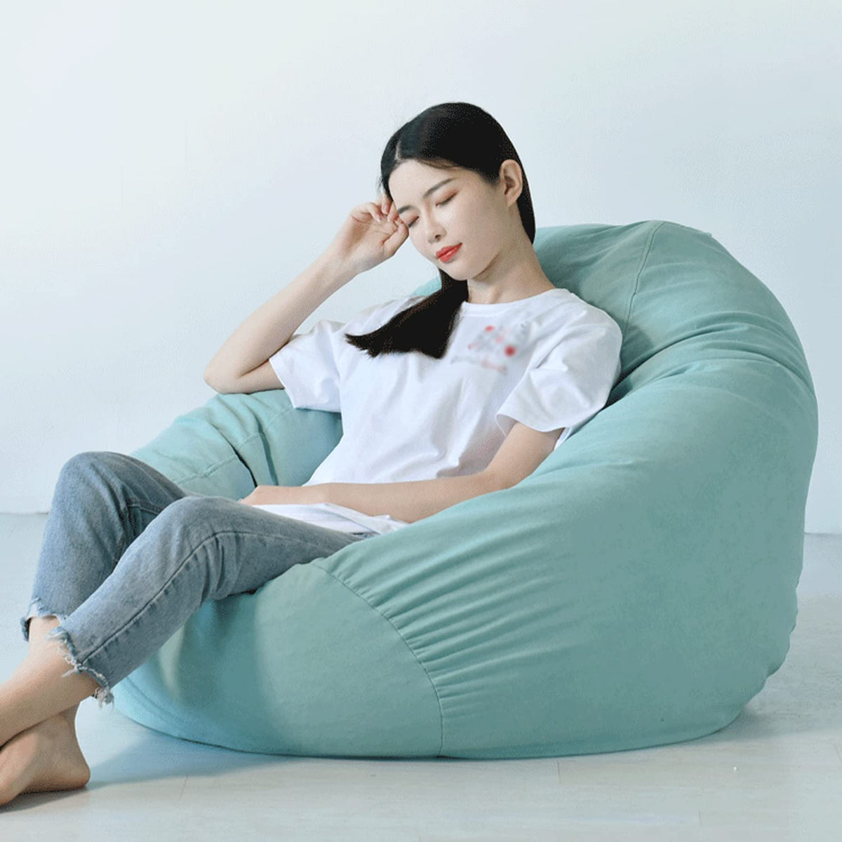 Yellow Washable Bean Bag Chair Cover I965353