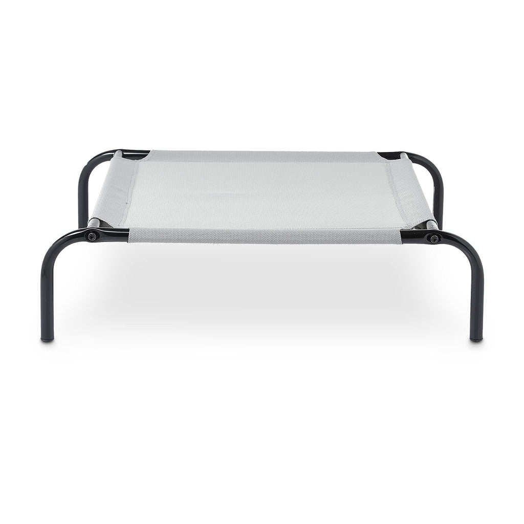 Elevated Dog Bed with Metal Frame, Grey V286946