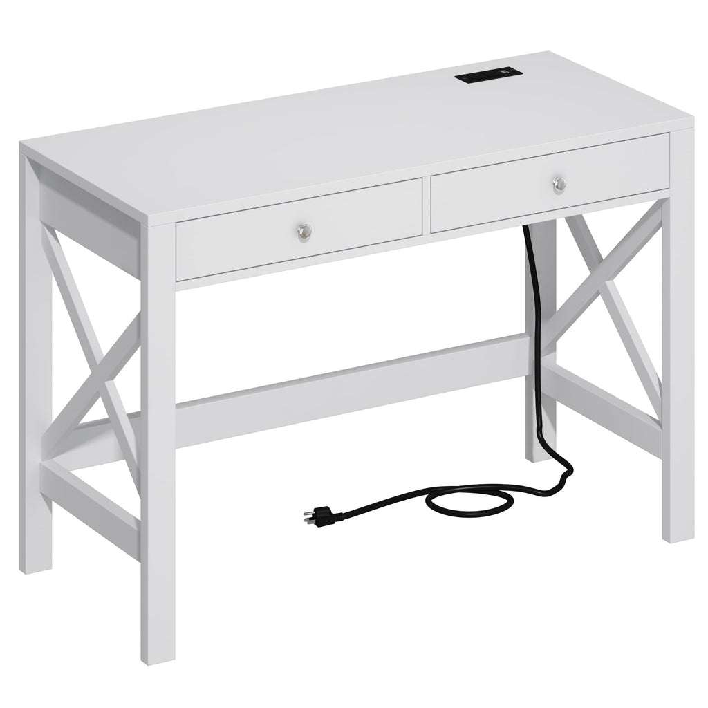 39.4 Inches Computer Desk with 2 Drawers L877