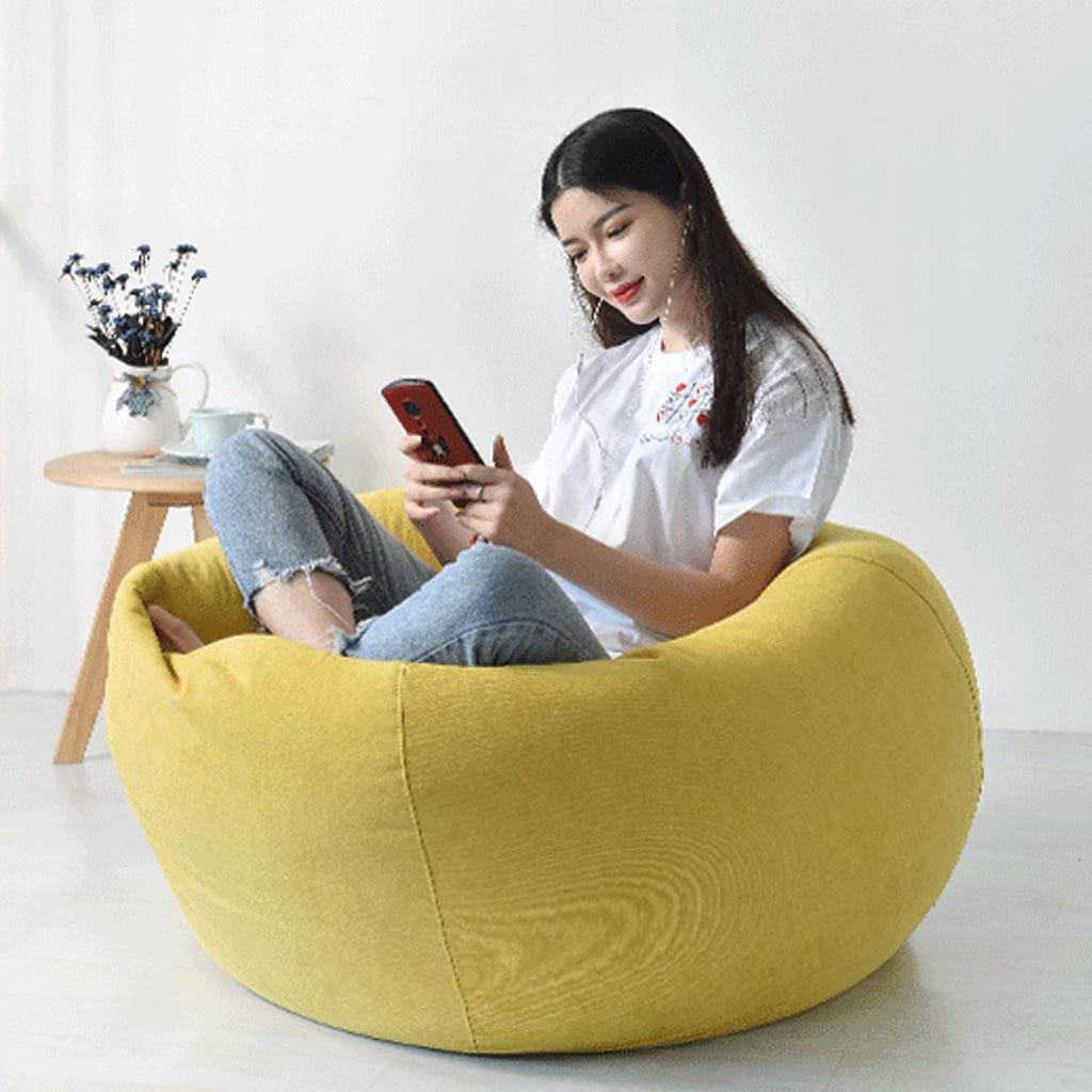 Yellow Washable Bean Bag Chair Cover I965353
