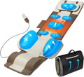 Full Body Massage Mat with Airbags Stretching & Heating, 3D Lumbar Traction, 4 Modes 3 Intensities 3 Heat Levels, PU Leather, Portable & Foldable P7621