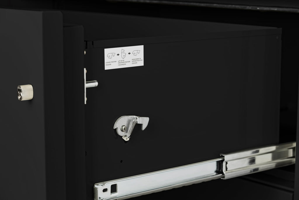 Black 4-Drawer Legal Fireproof File Cabinet Y192582