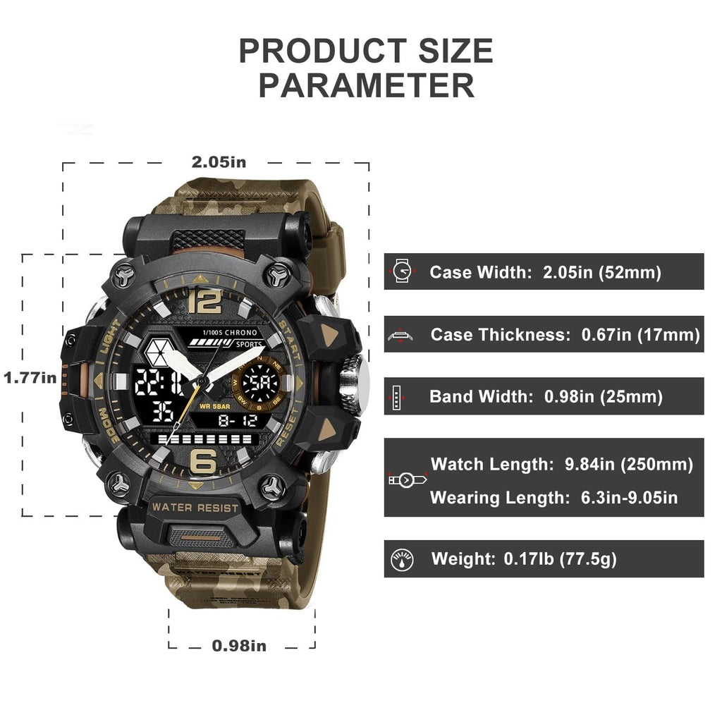 Water Resistant LED Digital Wrist Watch I96400