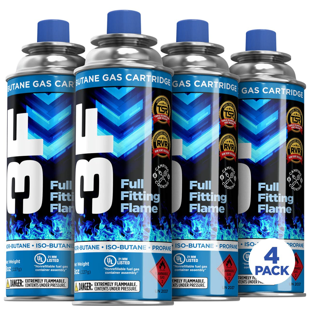 Butane Fuel Canister 8oz 4 Pack Z189