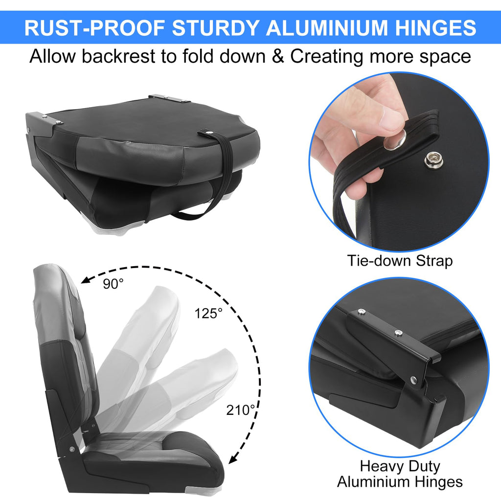 High Back Folding Boat Seat 2 Pack W900