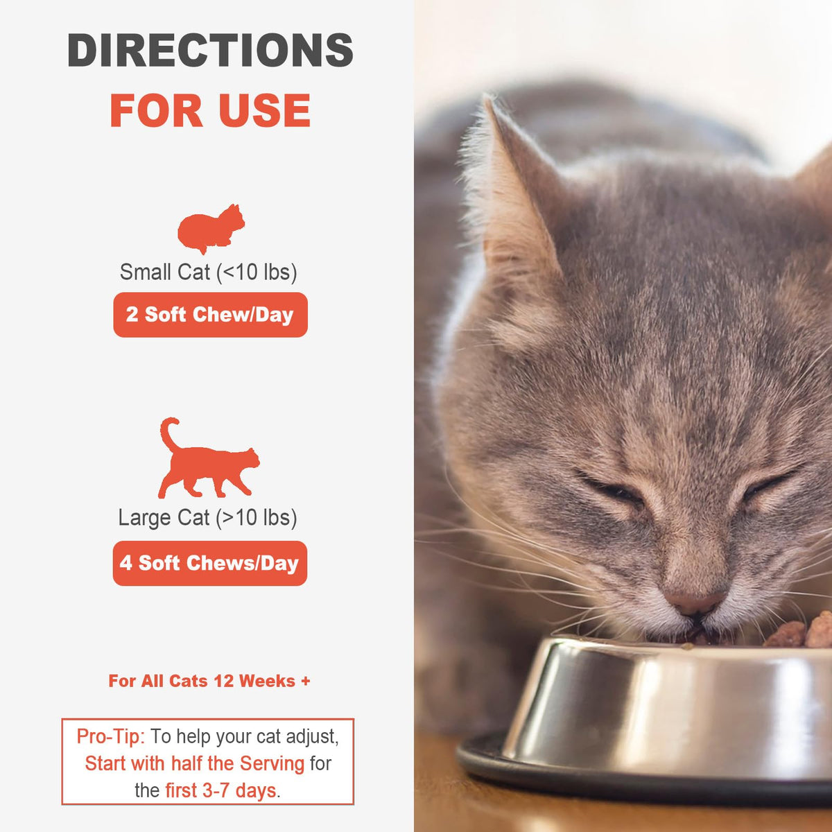 Hairball Control Soft Chews for Cats, Chicken Flavor, 100 Count T320
