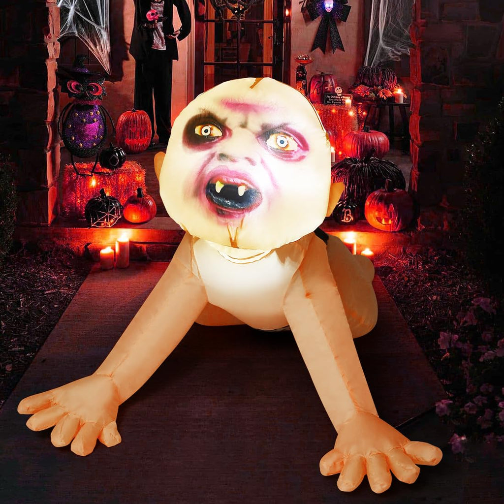 4 FT Inflatable Zombie with Built-in LEDs S2677