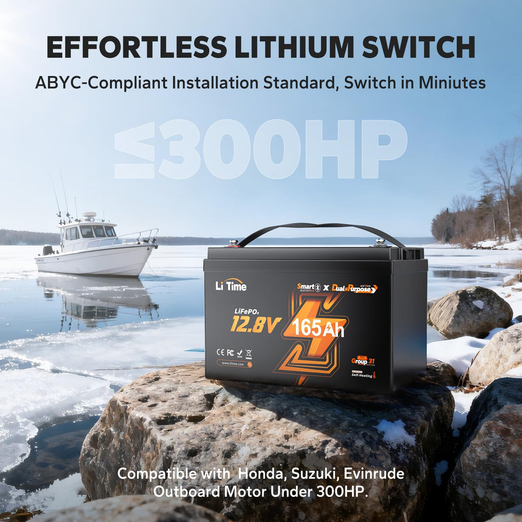 12V 165Ah Dual Purpose LiFePO4 Battery V5081