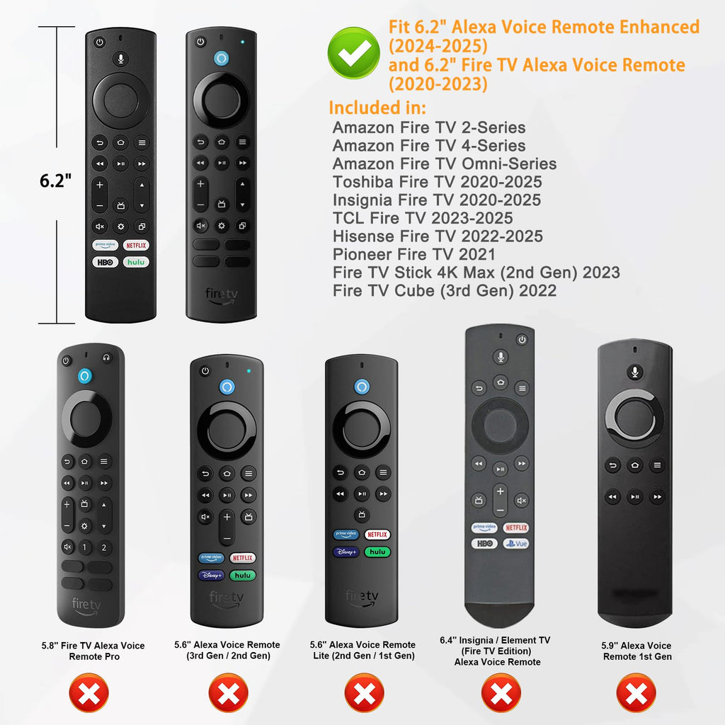 Silicone Case for Fire TV Alexa Voice Remote Enhanced Z4382