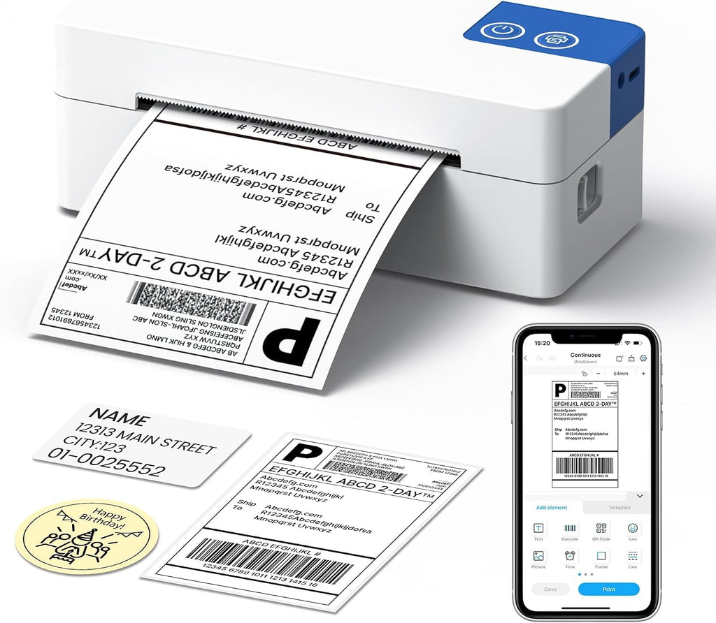 Bluetooth 4x6 Thermal Label Printer V446535