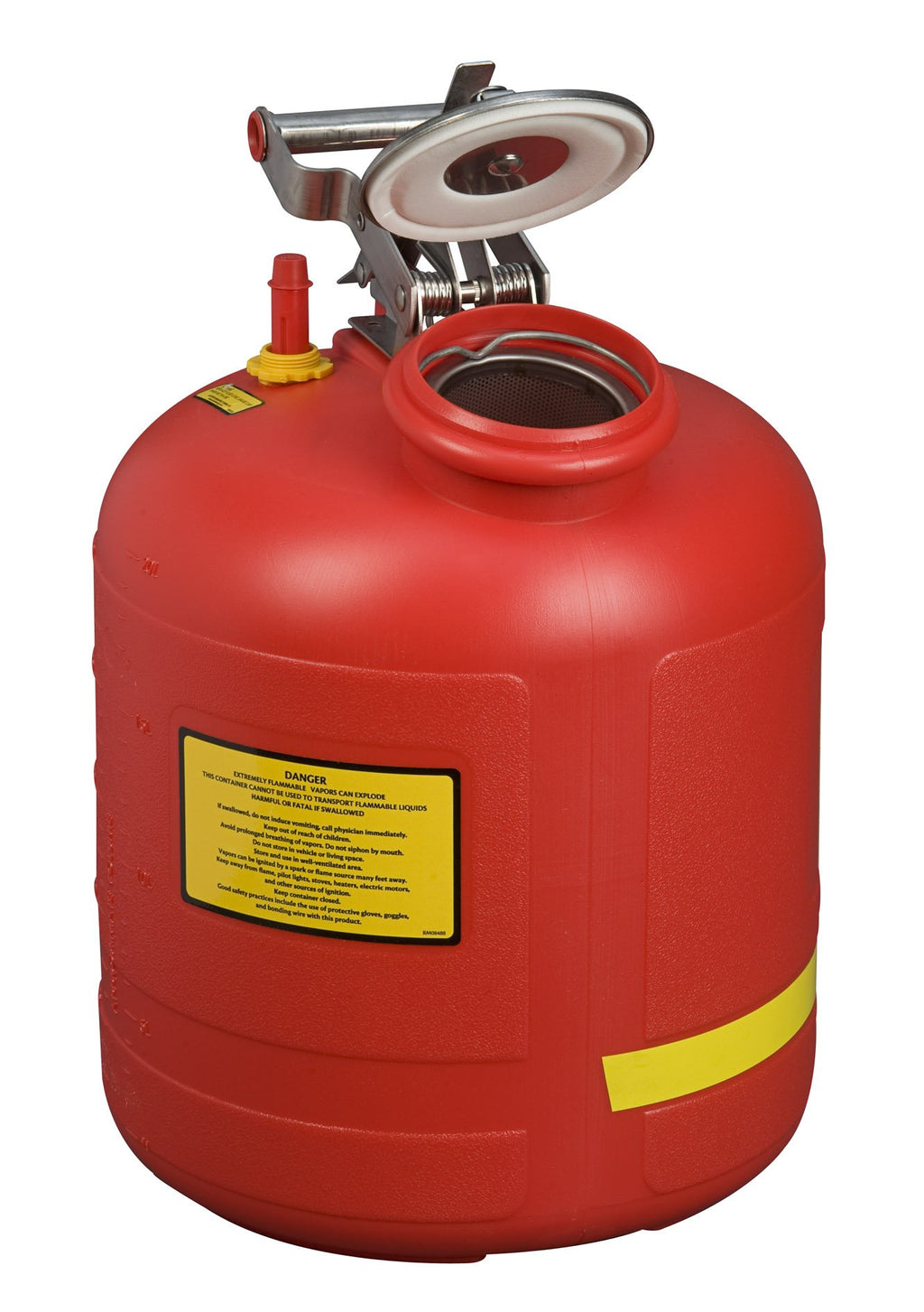 Polyethylene Safety Liquid Disposal Can with Stainless Steel K82388