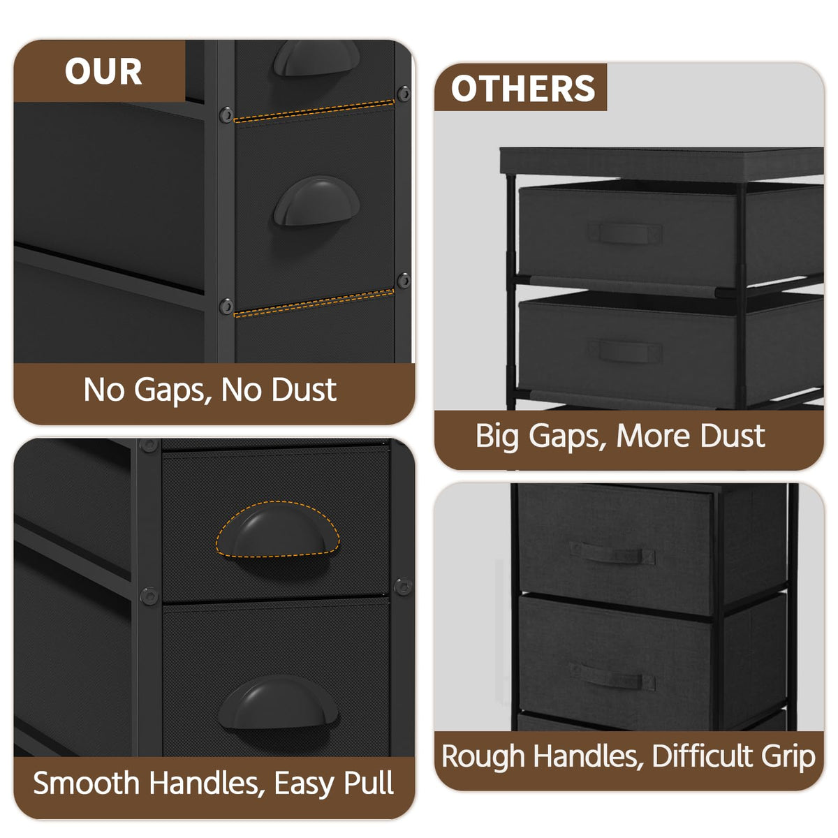 Black Narrow Storage Cabinet P61408