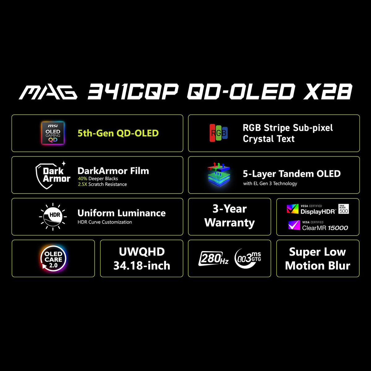34" UWQHD QD-OLED Monitor D854346