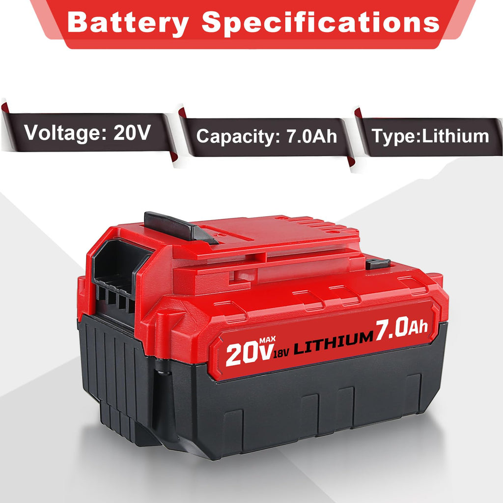 20V 7.0Ah Replacement Battery 2 Pack E20294