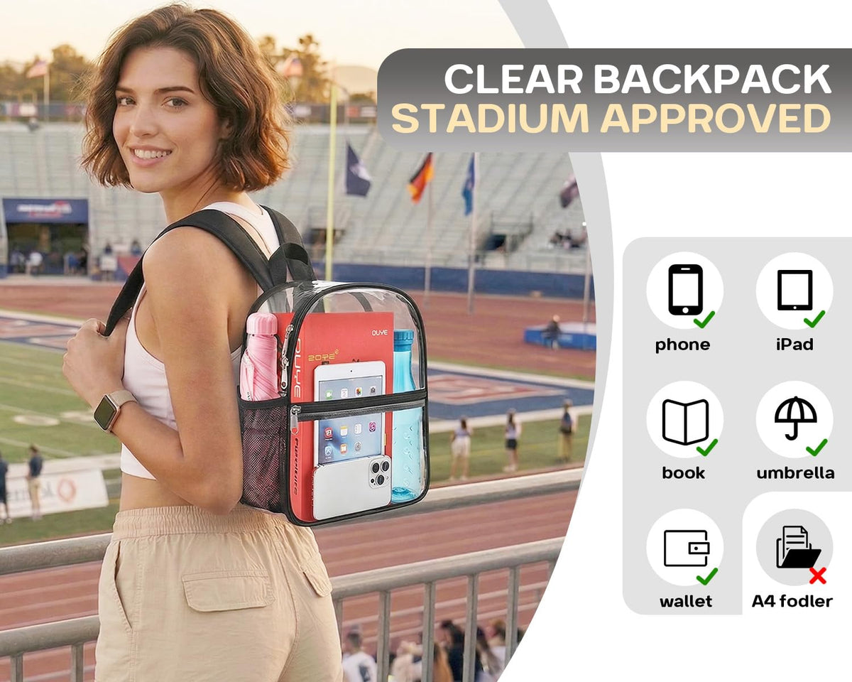 Clear Backpack 12x6x11 O68317