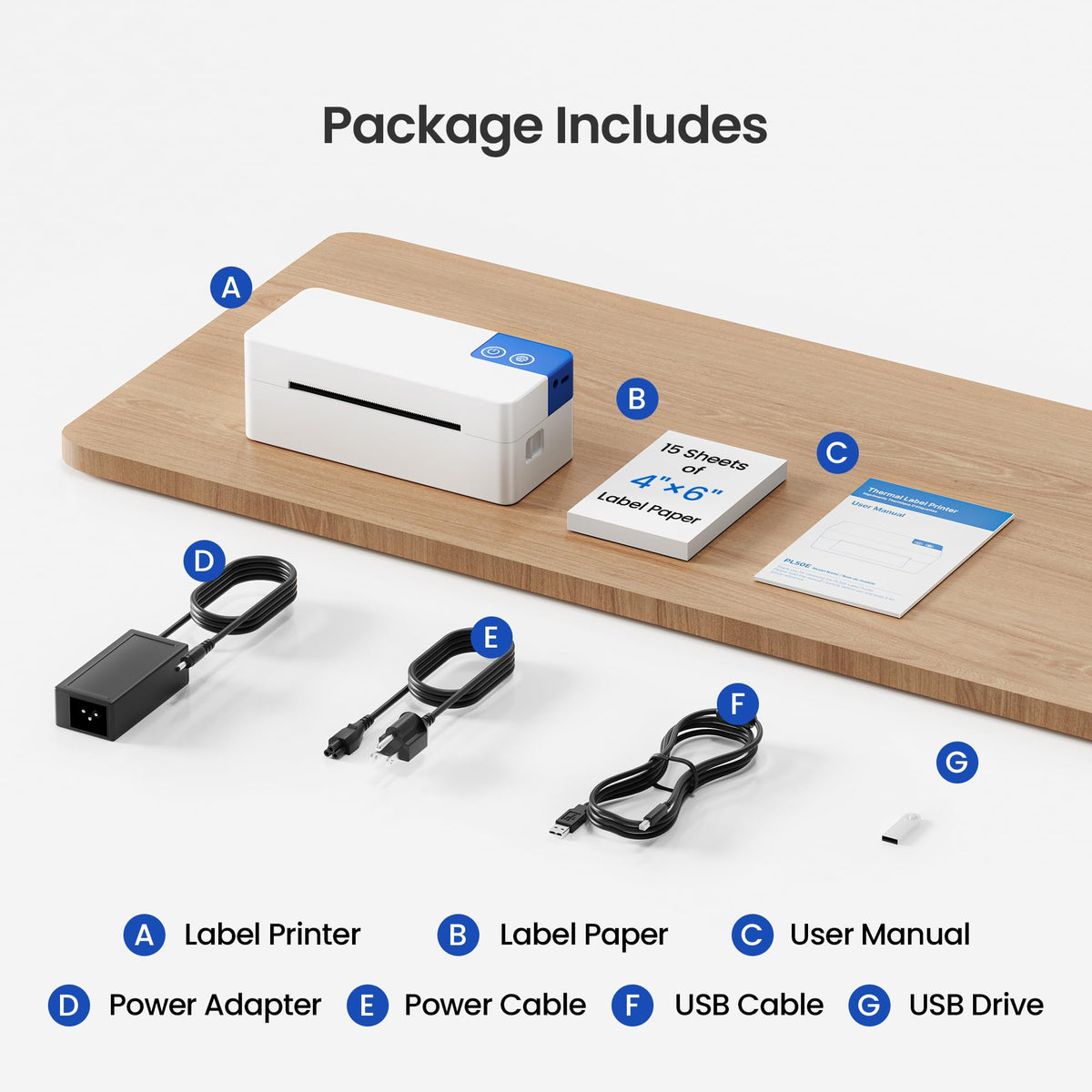 Bluetooth 4x6 Thermal Label Printer V446535
