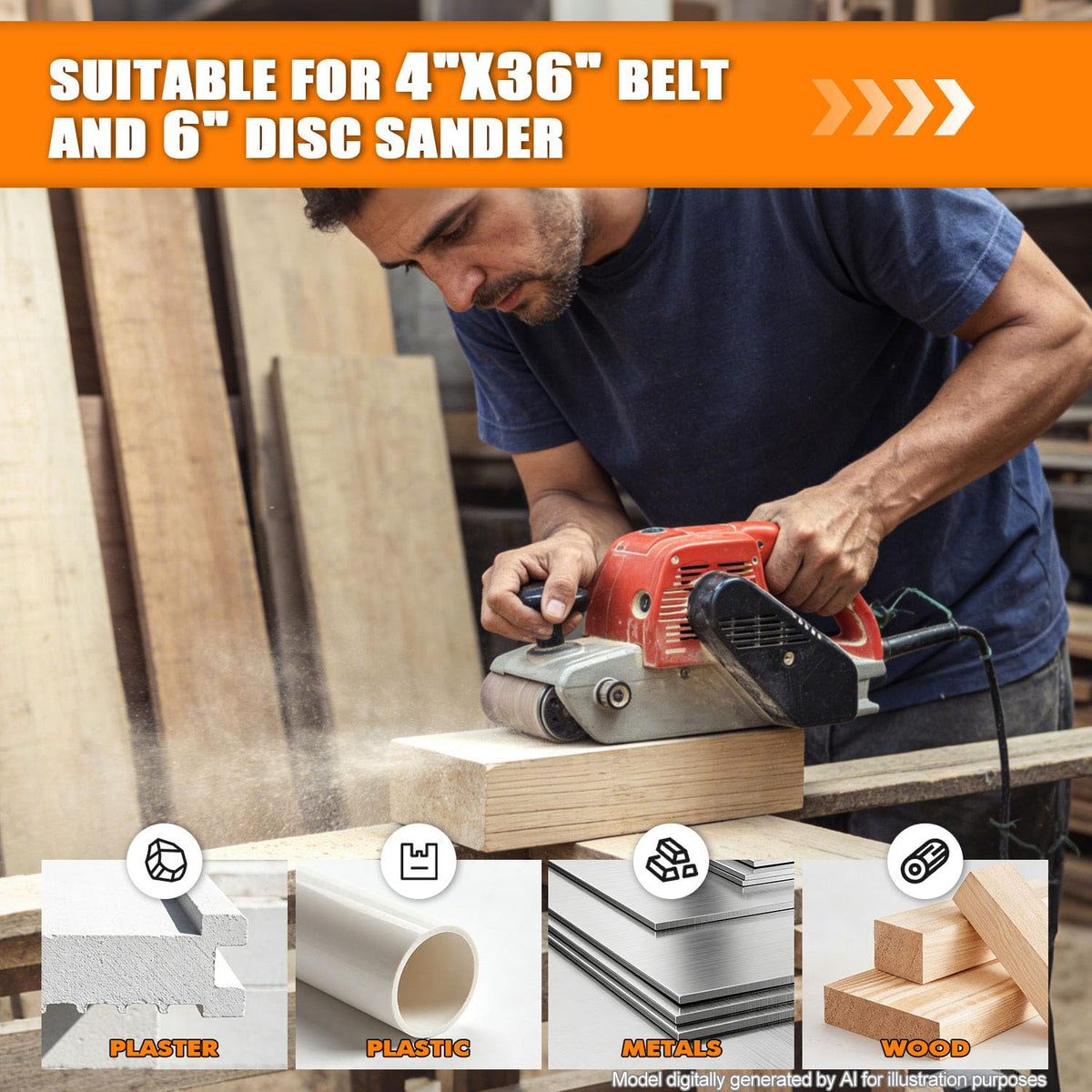 4x36 Inch Sanding Belts 31Pack M595